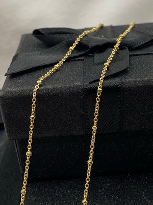 Set - 18k guldförgylld mässing - Halsbandet Kim + halskedjan Lotta
